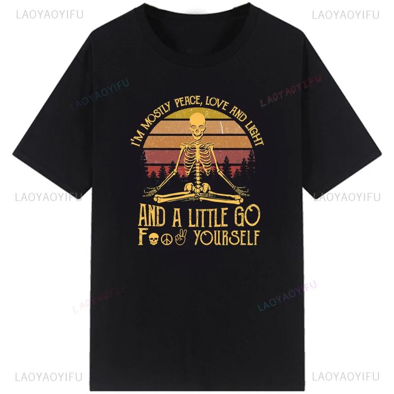 Man Leisure Tshirt Vintage Namaste Mother Explicit 3D T Shirt Male Cotton O Neck Tops Summer T-shirts