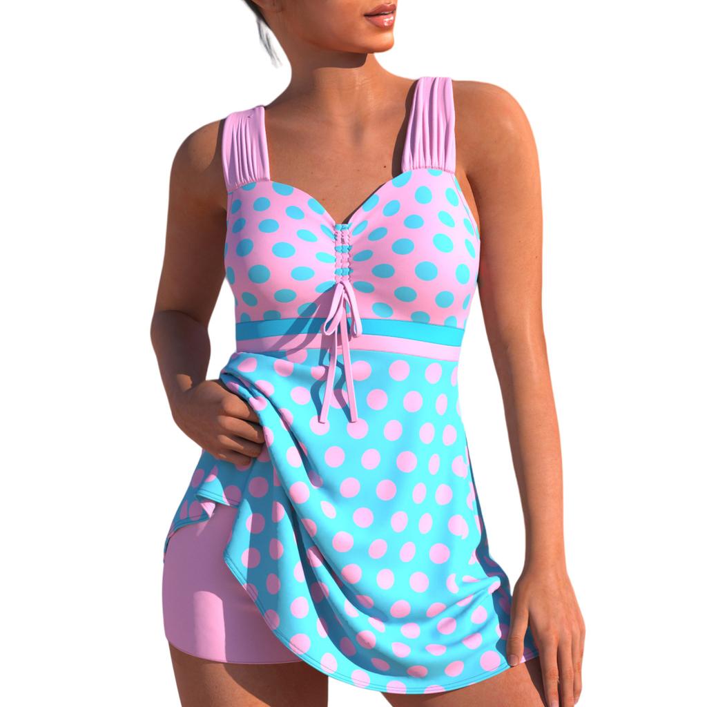 Female Swimsuit With Sleeveless Swimwear Sports Surfing Tankini Set Beachwear Two Piece Bathing Suits Pool Women Swimming Suit