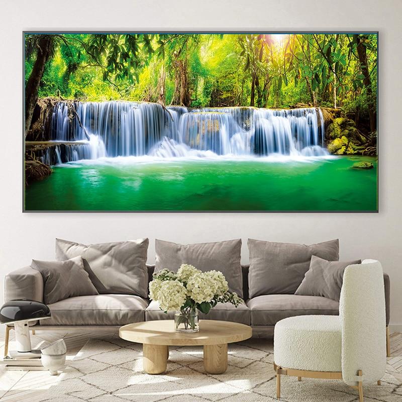 Árvore da vida gustav klimt paisagem flores pintura em tela parede escandinavo poster impressão imagem para sala de estar decoração casa