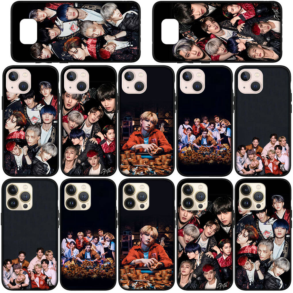For iPhone 17 16 15 Xiaomi Poco F7 F8 X7 X6 C85 C75 C71 M8 Redmi Note 14 13 12 11 Pro Max 14C 13C 15C A3 A4 Phone Case Kpop Stray Kids SKZ K Pop Cover