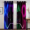 3D Print Video Game Controller Gamer Polyester Window Curtains for Bedroom Living Room Home Decor Thin Shading