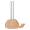 Fridge Magnet Vase Clear Glass Tube Vase with Wooden Base Magnetic Mini Vase for Flowers Herbs Refrigerator Kitchen Decor