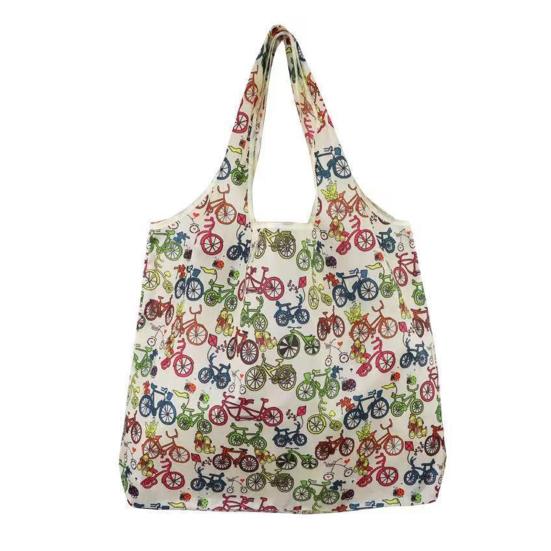 Practical Eco-friendly Keep Tidy Easily Cleaning Flower Pattern Shopping Bag Outdoor Handbag for Mall Beach Tote