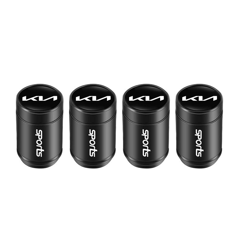BBDQ9 4 Pack Aluminum Alloy Car Wheel Tire Valve Cover Stem Cover for Kia KN K3 K9 Sportage Ceed Picanto Rio Accessories