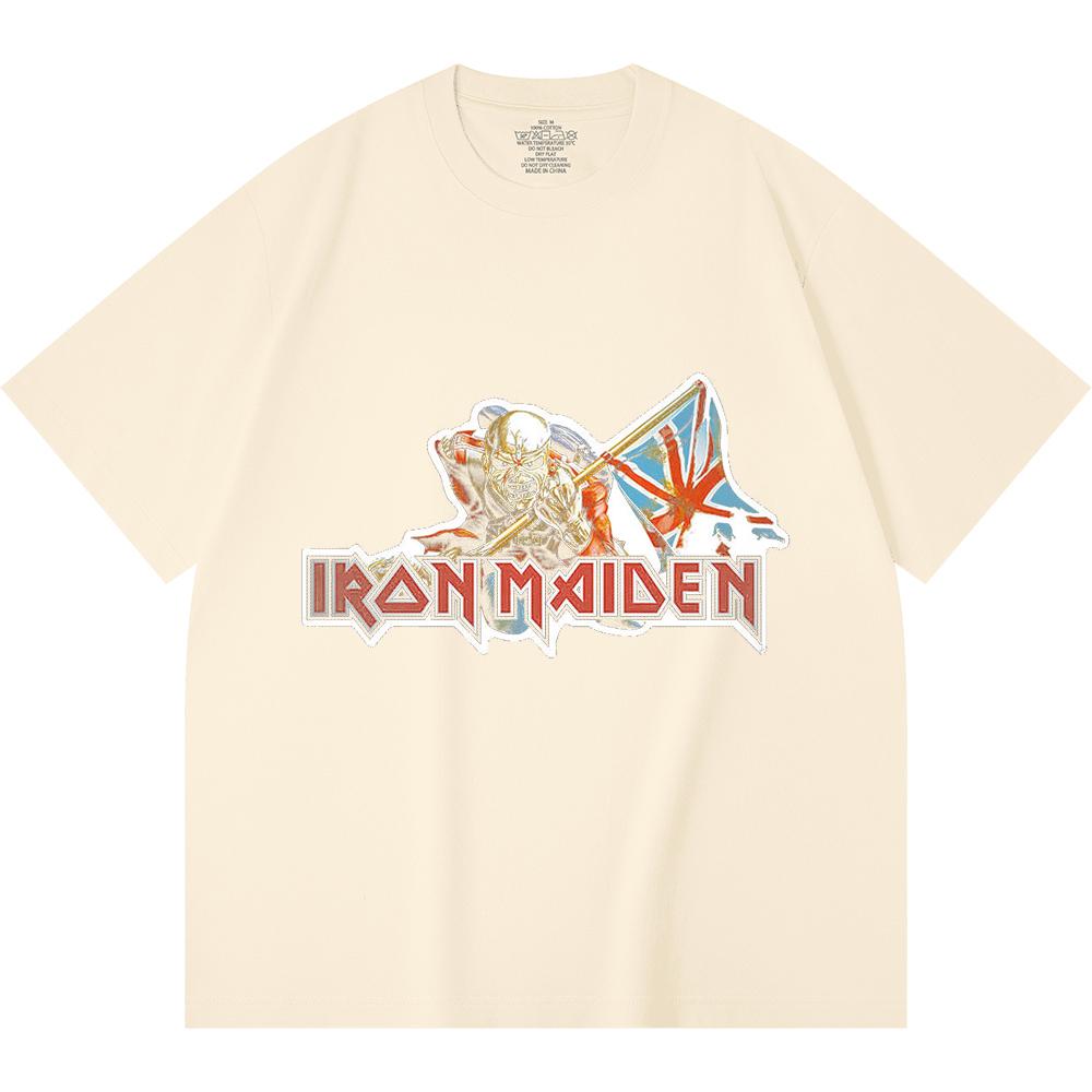 230 Gsm 100% Βαμβακερό T-Shirt Heavy Metal Μπάντα Ροκ Δημοφιλής Μουσική Εκτύπωση Unisex Βαμβακερό T-Shirt