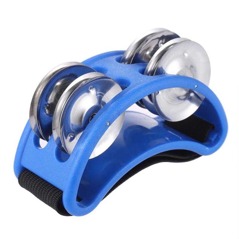 1pc Foot Tambourine Bell Metal Ball Percussion Musical Drum Companion Accessories Musical Instrument