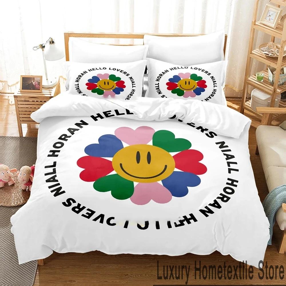 3D Print Nial Horan Beding Set Young Boys Young Girls Twin Quen King-Sized Dimensionsd Dimensions Soft Duvet Cover Pilowcase Bed Boys Adult People