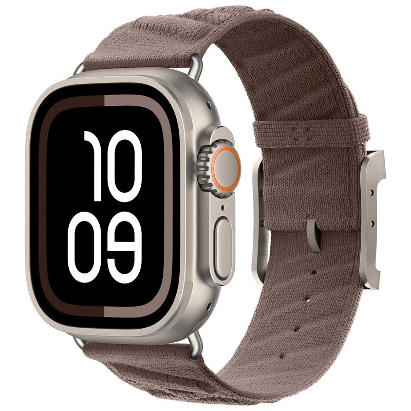 Nylonhavrembånd til Apple Watch Ultra 3/2 49mm 11 10 46mm 42mm En Mer-bånd Midnattsblå iWatch 9 8 7 6 5 4 SE 45mm 41mm 44mm Bånd