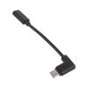 Micro USB Female To Type-C Male Adapter Cable Right Angled Portable Converter Cord Support Charging & Data Transfer