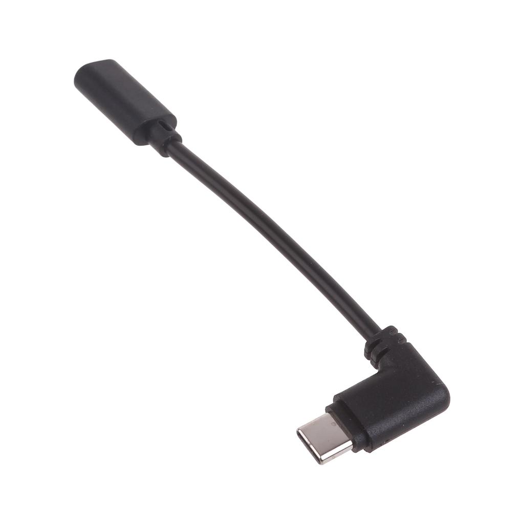 Micro USB Female To Type-C Male Adapter Cable Right Angled Portable Converter Cord Support Charging & Data Transfer