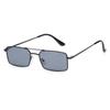 1PC Unisex obdĺžnikové slnečné okuliare 2021 New Ocean Lens Candy Colors Retro Classic Fashion Malé kovové okuliare Vintage okuliare