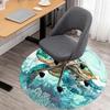 1PC Turtle Sea Office Round Area Rug, Under Office Chairs Bedroom Living Room Home Decor, Carpet for Office -1110028