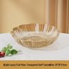 ZISIZ Large Plastic Fruit & Snack Serving Tray Set