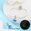 Charm Genuine Copper Plated Deep-Sea Blue Shell Ocean Pendants Bead Fits Bracelets Do-It-Yourself Gifts Women Delicate Jewellery