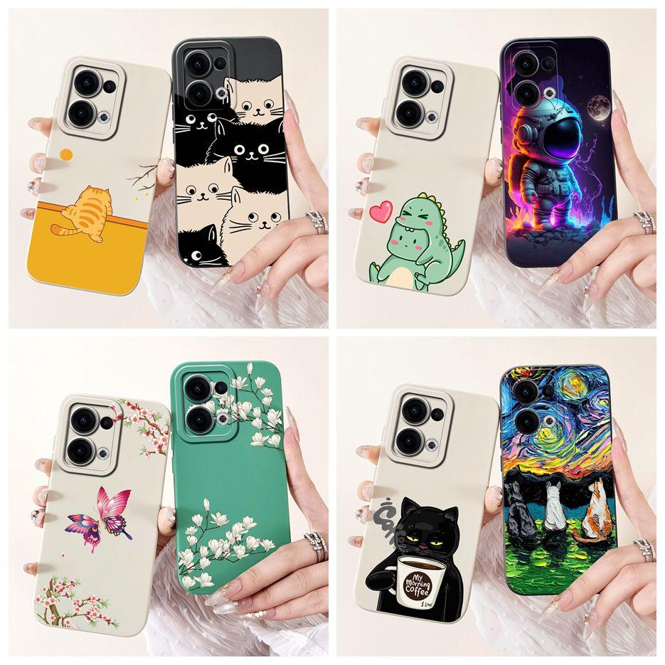 For Oppo Reno 13 Pro 5G Case CPH2697 Unique Fashion Cartoon Cover Soft Silicone Phone Case For Oppo Reno13 Pro Reno 13 5G Fundas