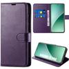 Case for Xiaomi 15 Pro, Anti-Scratch Card Holder 360 Degree Protection Dark Purple Leather Effect
