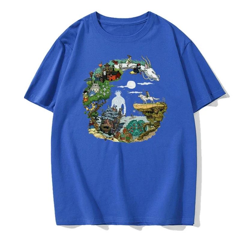 Anime Pattern Printed Men's T-shirt Large Cotton T-shirt High Quality Brand T-shirt Street Loose T-shirt