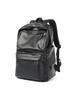 Men's Fashion Backpack PU Leather Waterproof Casual Travel Bag for 14-Inch Laptop