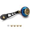 HEIGHTEN Reel Handle Handle Knob for and Abu Baitcasting Reels Ach Black Gold 65/75mm & 80/90mm 38mm/45mm Shimano, Daiwa, (Aurora Series, & Finish,