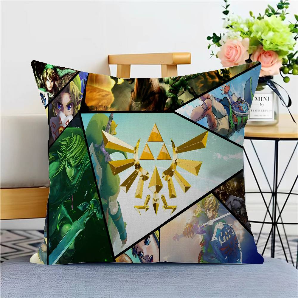 The Legend Of Z-Zeldas Game Cushion Cover Inches Farmhouse Decor Home Throw Pillow Covers For Couch Decorations