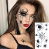 3D Halloween Midlertidige Tatoveringer Vanntett Halloween Ansikts Strass Klistremerke Halloween Falsk Tatovering
