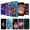Portemonnee hoesje met kaarthouder Bloemen PU lederen tas Kickstand Polsband Schokbestendig Cover voor Huawei Y5 Y6 Y7 P20 P30 Honor 8X 8A 7A 7C P Smart