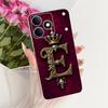 For Realme Note 80 2026 Royal Crown Initial Letter Couple Phone Case For Realme Note80 RMX5388 Soft Silicone TPU Covers Bumpers