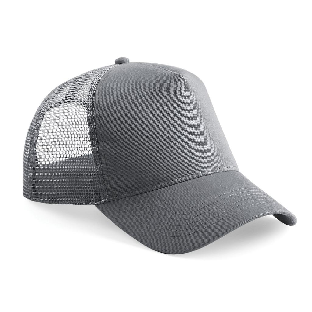 Beechfield Mens Half Mesh Trucker Cap / Headwear (Pack of 2)