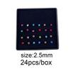 Stainless Steel Boxed Nose Studs and Rings: 60/40 Pieces, 1.5-3.0mm, Straight & L-Shaped Bar