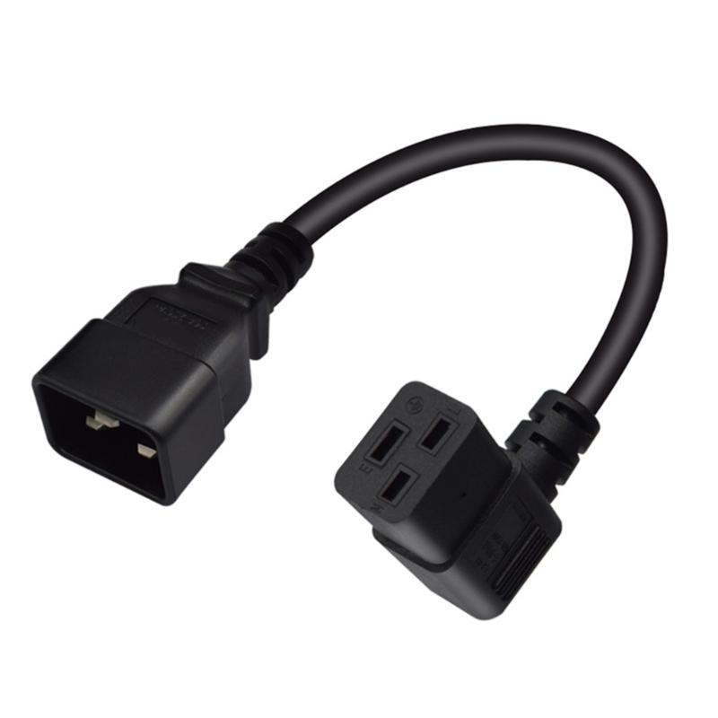 Highly Strength IEC320 C19 To C20 Power Cable PDU UPS Power Cord 3Pin Extension Cord Efficient Power Cord Wire 3.94in