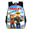 Roblox Kinder Schulrucksack Jungen Mädchen Leichter Oxford-Stoff Zweigurt-Tasche Mit Luftgepolsterten Trägern