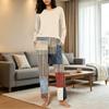 Set Pigiama Casual Stampato da Donna con Girocollo e Vestibilità Larga per Pigiama e Abbigliamento da Casa