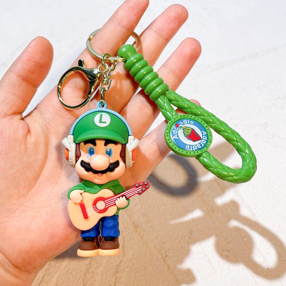 27 Styles Porte-clés Super Mario Bros Figurine d'Action Mignon Personnage de Dessin Animé Jouet Poupée Modèle Décoration Cadeau d'Anniversaire Enfant
