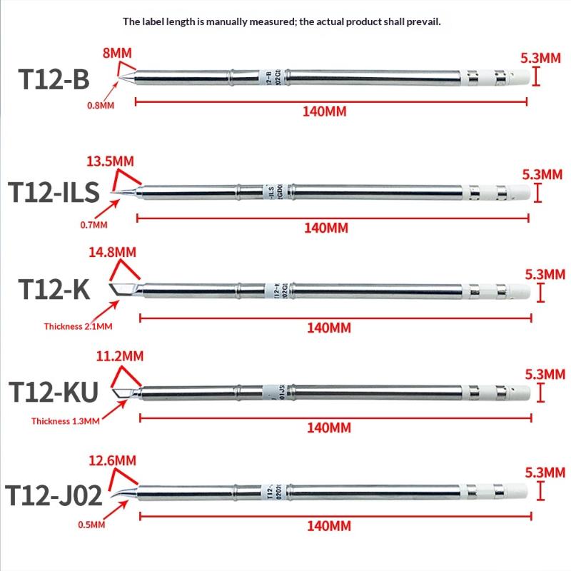 T12 I Ils J02 Jl02 K Ku Soldering Iron Tips For Hakko Fx951 Diy T12 Electric Soldering Iron Soldering Station Welding Tools