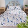 Florisse Cotton Satin Bedding Set White With Flowers 160X200 Cm
