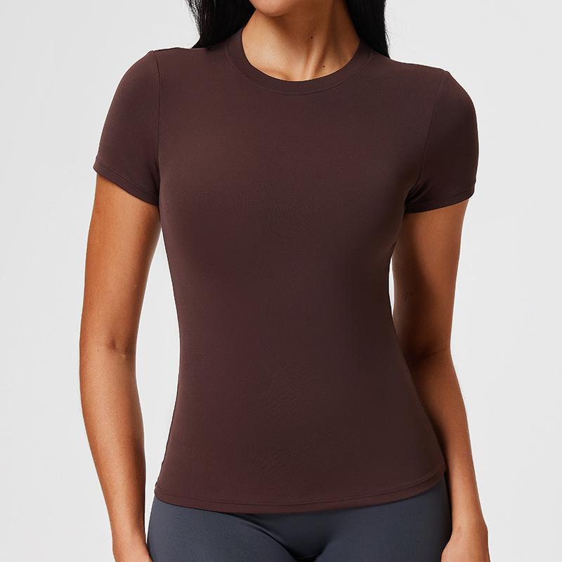 Womens Summer Yoga T Shirt With Breathable Fabric For Running And Fitness Practice