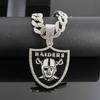 Assault Rugby Champion Necklace Pendant, European and American Hip-hop Street Dance Popular Accessory, Alloy Necklace