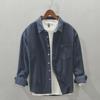 D222 Men's Autumn Brushed Long-Sleeve Casual Shirt