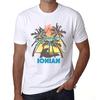 Herr Vintage Tee Shirt Grafisk T-shirt Sommartriangel Jonisk vit