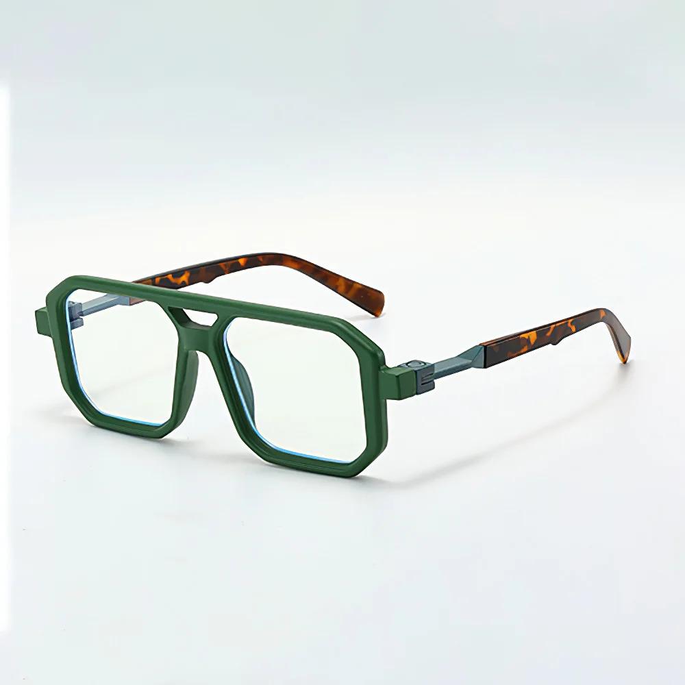Light Frame Anti Blue Glasses Transparent Black Square Eyewear for Women Men Blocking Blue Light Optical Glasses