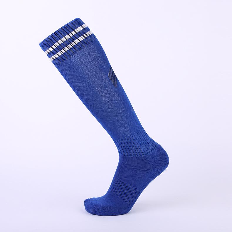 Fußball-Overkneesocken für Erwachsene und Kinder, dicke Frotteesohle, Trainingssocken, rutschfest