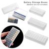 10 Slot Plastic Battery Storage Box Hard Container Case For AAA/AA/18650 Battery Organizer Accessories Portable