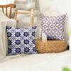 Abstract Houndstooth Pattern Cushion Cover Natural Linen Organic Fabric DoubleSided Printing Sofa Home Decor Gift Pillow Cover
