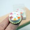 1/12 Dollhouse Cartoon Cake With Clear Box Model Dollhouse Mini Simulation Dessert Decoration Dolls House Food Accessories