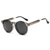 Retro okrągłe okulary przeciwsłoneczne damskie męskie marka Design przezroczyste kobiece okulary przeciwsłoneczne