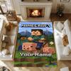 Minecraft 16 Personalized Name Floor Mat Perfect for Outdoor Balcony Bedrooms Decorate Room Antislip Carpet Office Home Decor
