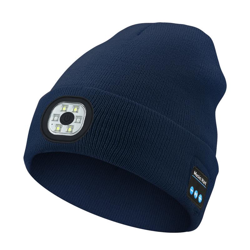 Nový styl Bluetooth 5.4 Hudební stereo pletená čepice pro TikTok