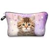 Women Cat Print Cosmetic Bag Toiletries Organize Travel Storage Case  6427