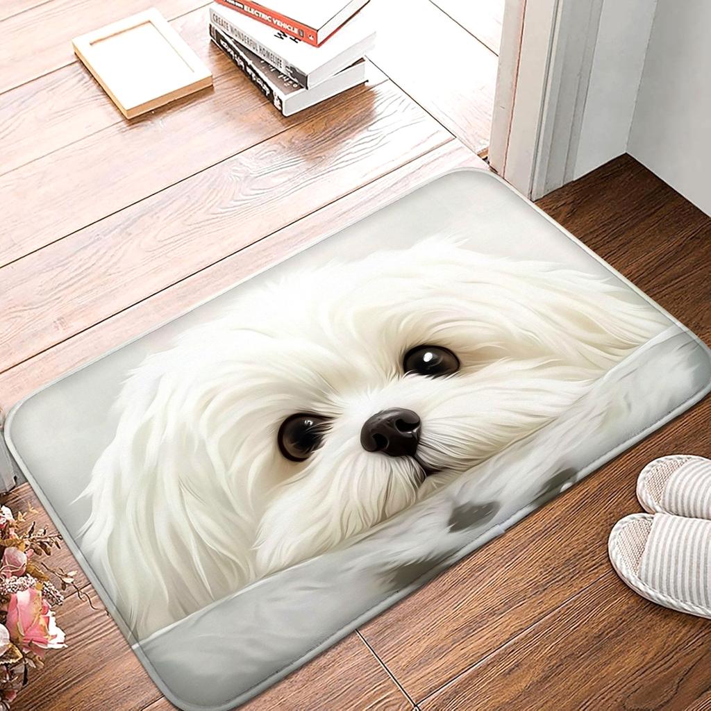 1pc soft and comfortable cartoon cat door mat, bedroom small carpet, entrance door mat, living room floor mat, hand washable mat