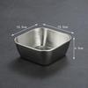 Japanese Style 304 Stainless Steel Square Dish